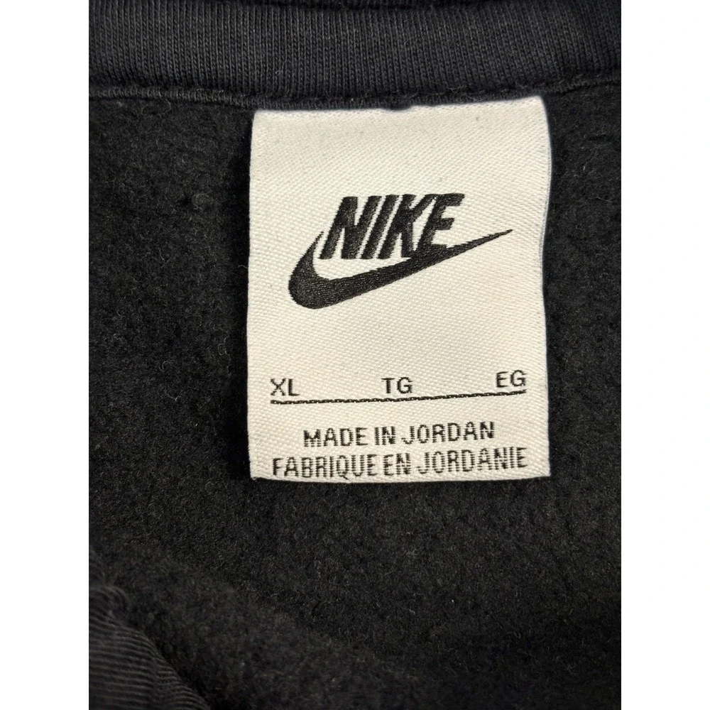 Nike Boys XL Black Fleece Pullover Hoodie Sportswear Futura Logo‎ Sweatshirt